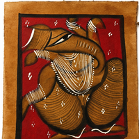 Divine Blessings of Lord Ganesha – Kalighat Painting