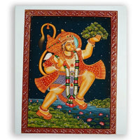 Lord Hanuman – Rajasthani Miniature Painting