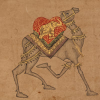 Royal Ceremonial Camel – Rajasthani Miniature Painting