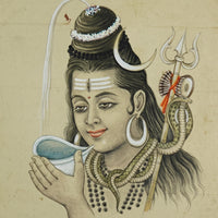 Divine Lord Shiva – Rajasthani Miniature Painting