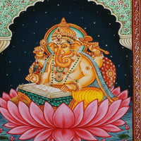 Lord Ganesha – Rajasthani Miniature Painting