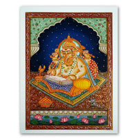 Sacred Ganesha – Rajasthani Miniature Painting