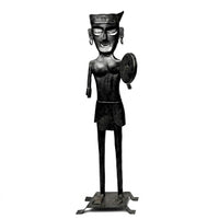 Bastar Tribal Musician - Wrought Iron Art (set of 3) - view 2, handmade Bastar wrought iron art from India