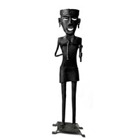 Bastar Tribal Musician - Wrought Iron Art (set of 3) - view 4, handmade Bastar wrought iron art from India