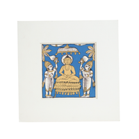 Buddha Darshan - Phad Painting, handmade Phad painting from India