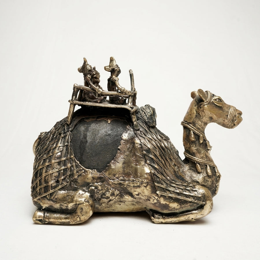 Royal Camel with Stone – Dhokra Metal Art