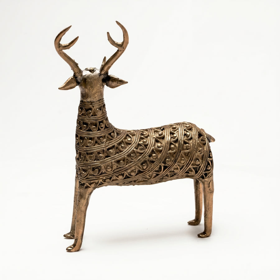 Dhokra Deer Pair (Set of 2) – Dhokra Metal Art