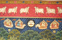 Devotional Shrinathji - Antique Pichwai Painting - view 5, handmade pichwai painting from India