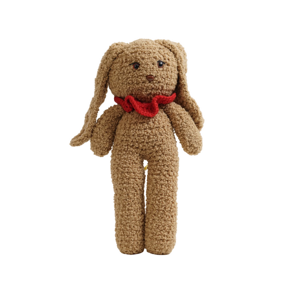 Long-Eared Bunny – Brown Handmade Art