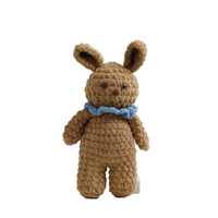 Cocoa Bunny – Blue Scarf Handmade Art