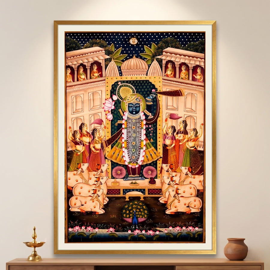 Shrinath Ji Royal Darshan – Pichwai Painting
