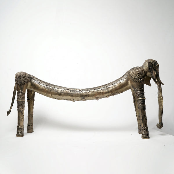 Bend Elephant Sculpture – Dhokra Metal Art