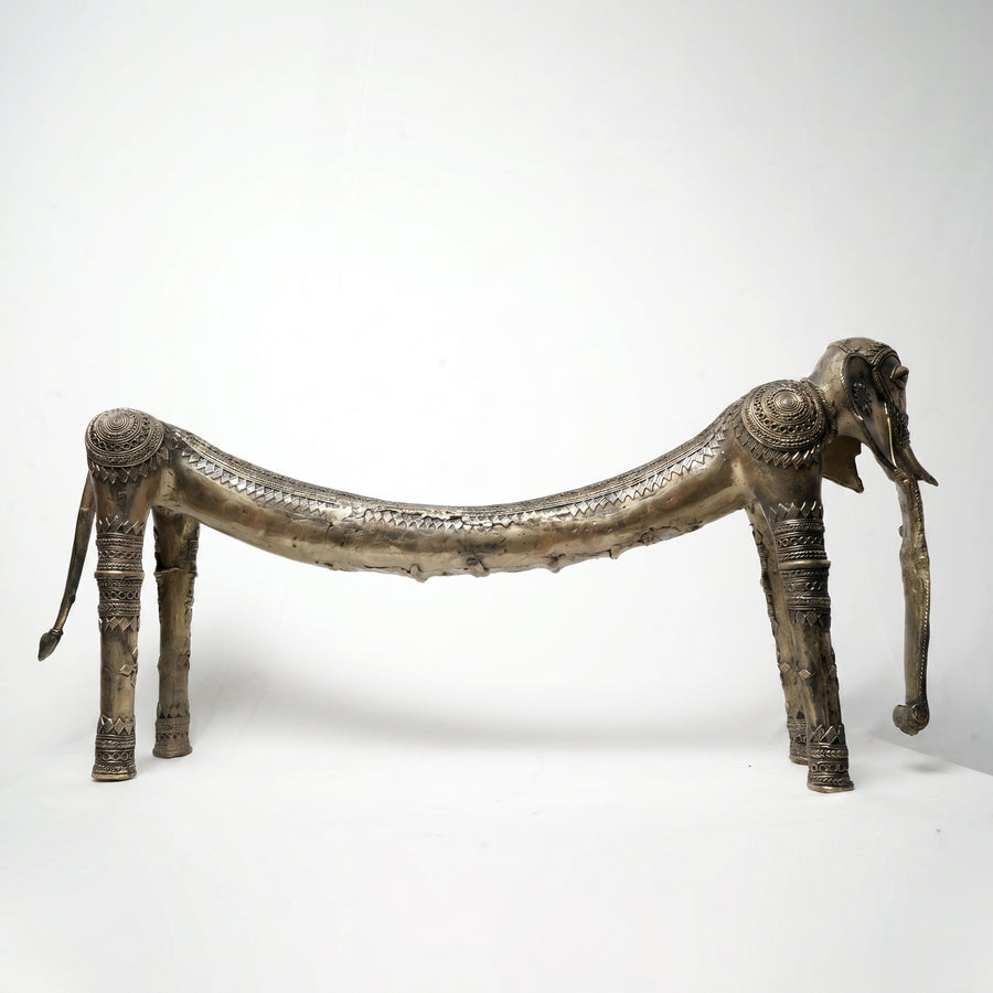 Bend Elephant Sculpture – Dhokra Metal Art