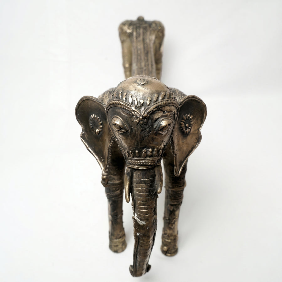 Bend Elephant Sculpture – Dhokra Metal Art
