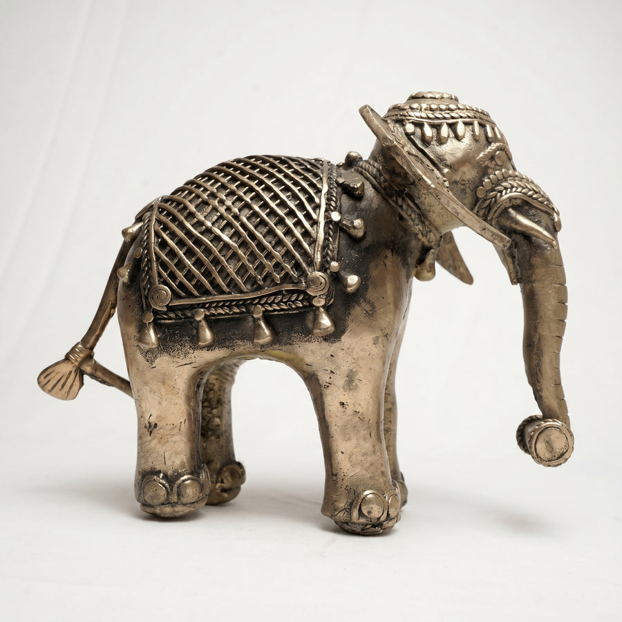 Elephant with Lotus – Dhokra Metal Art