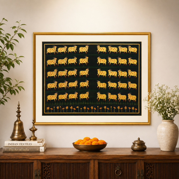 Shyam Vrindavan Gau Vatika – Pichwai Painting