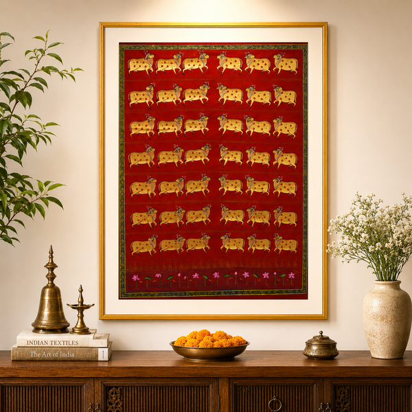 Vrindavan Gau Vatika – Pichwai Painting