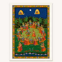 Kunj Bihari and Gopi – Pichwai Painting