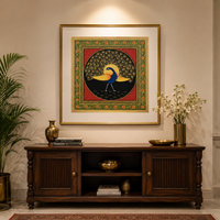 Royal Peacock – Rajasthani Miniature Painting