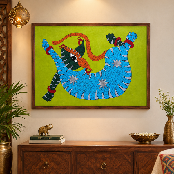 Mystical Bird – Gond Painting