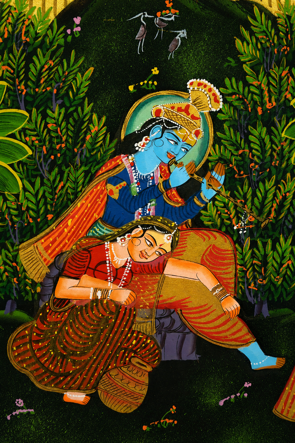 Krishna's Musical Reverie – Pichwai Painting