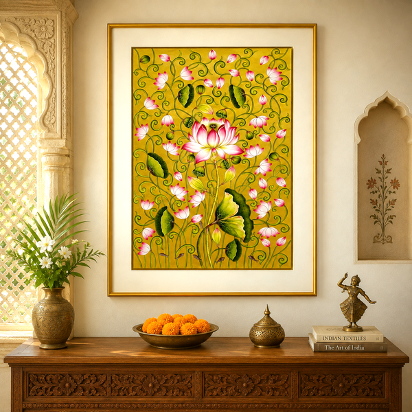 Kamal Talai (Lotus Pond) - Pichwai painting