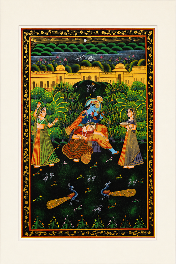 Krishna's Musical Reverie – Pichwai Painting