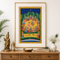Radhe Krishna and Gopi – Pichwai Painting