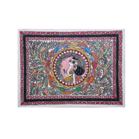 Forest Majesty - Madhubani Painting - view 3, handmade Madhubani painting from India