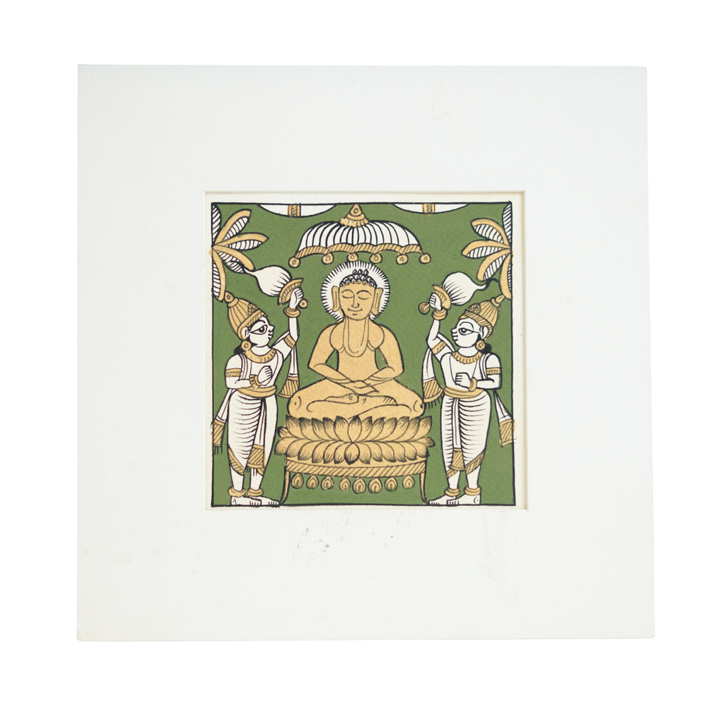 Gautam Buddha - Phad Painting, handmade Phad painting from India