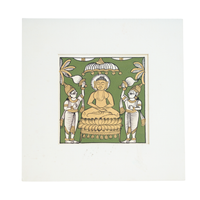 Gautam Buddha - Phad Painting, handmade Phad painting from India