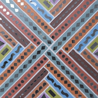 Geometric Mosaic - Lippan Mirror Wall Art - view 2, handmade Lippan mirror wall art from Kutch, India