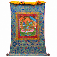 Green Tara Tibetan - Thangka Painting, handpainted Tibetan Thangka painting