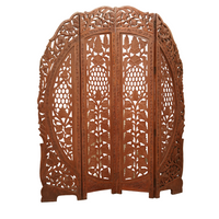 Hand-Carved Folding Room Partition - Wooden Furniture - view 2, handmade wooden furniture from India