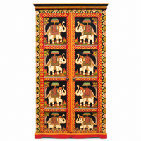 Hand-Painted Cabinet - Wooden Furniture, handmade wooden furniture from India