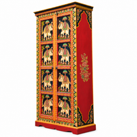 Hand-Painted Cabinet - Wooden Furniture - view 3, handmade wooden furniture from India