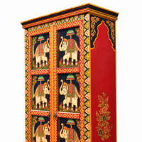 Hand-Painted Cabinet - Wooden Furniture - view 4, handmade wooden furniture from India