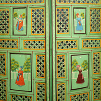 Hand Painted Partition - Wooden Décor - view 4, handmade wooden decor from India