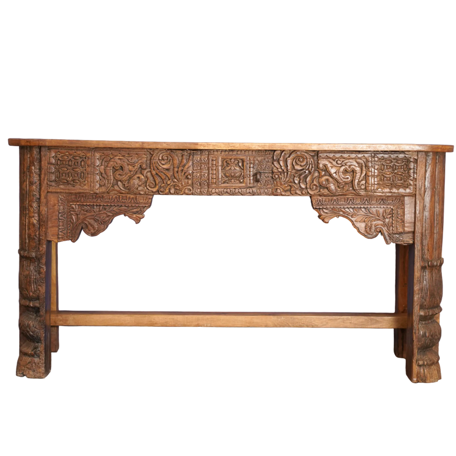 Heritage Console Table & Desk - Wooden Furniture, handmade wooden furniture from India