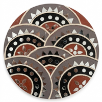 Layered Arch Lippan Mirror Wall Art