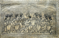 Krishna Raas Leela - Tholu Bommalata Leather Art - view 2, handmade Tholu Bommalata leather puppet art from India