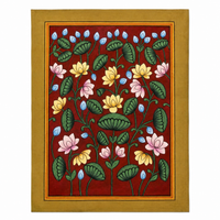 Lotus Symphony - Pichwai Painting, handmade pichwai painting from India