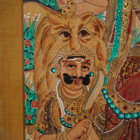 Mahishasuramardini - Mysore Painting - view 4, handmade Mysore painting from India