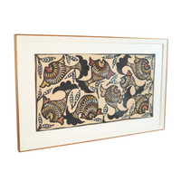 Matsya - Sohrai Painting - view 2, handmade Sohrai tribal painting from India