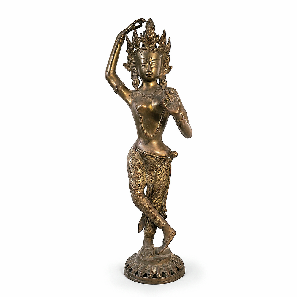 Maya Devi - Brass Metal Art, handmade tribal brass sculpture from India