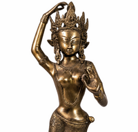 Maya Devi - Brass Metal Art - view 2, handmade tribal brass sculpture from India