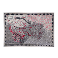 Mayur Vilas - Madhubani Painting - view 3, handmade Madhubani painting from India