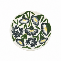 Midnight Bloom Plate - Jaipur Blue Pottery, handmade Jaipur blue pottery from India