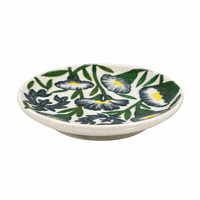 Midnight Bloom Plate - Jaipur Blue Pottery - view 3, handmade Jaipur blue pottery from India