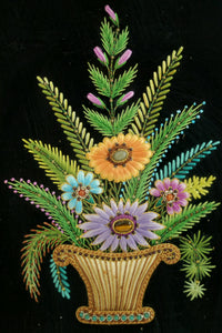 Multicolor Flower Pot - Zardozi Stone Work - view 4, handmade zardozi stone work from India